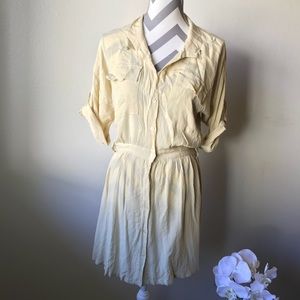 Cleobella Yellow mini Dress Size S Revolve Anthro